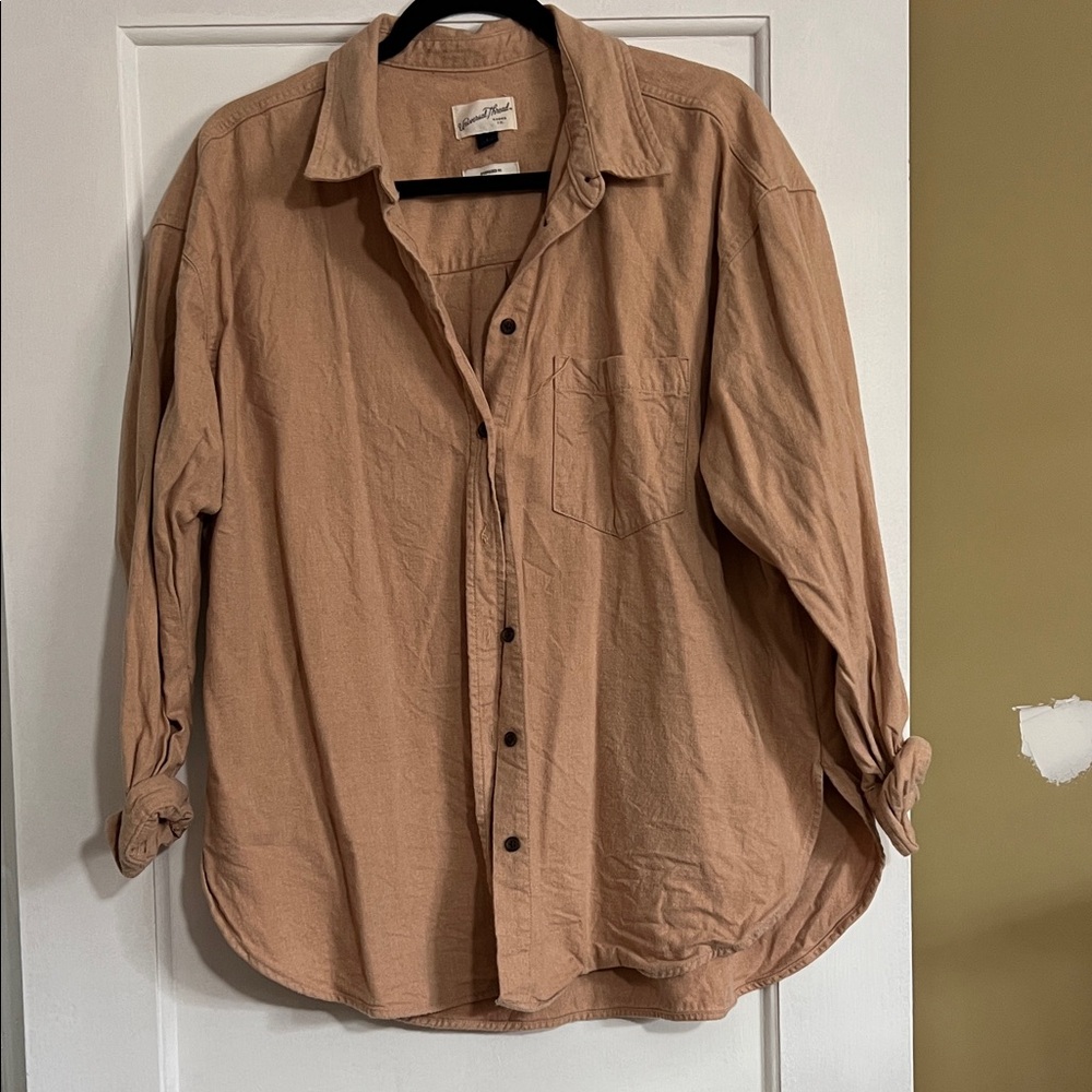 Universal Thread Beige Oversized Shirt